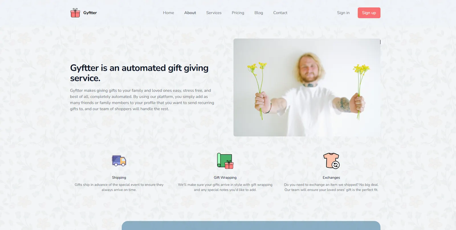 Gyftter product screenshot